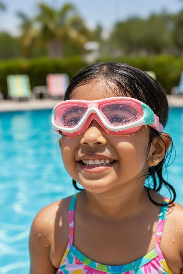 Pink Unisex Swimming Goggles – Clear Vision, Leak-Proof, Anti-Fog Eye Protection
