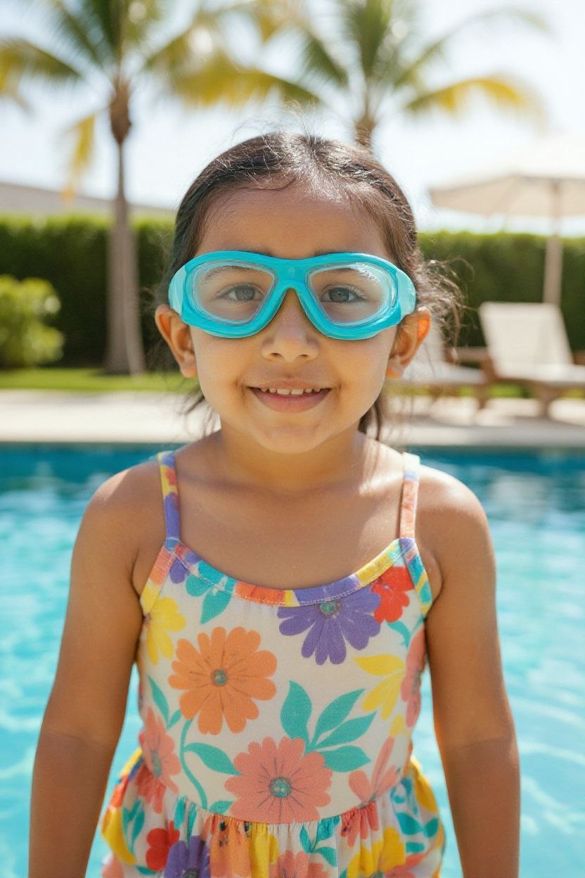 Blue Unisex Swimming Goggles – Clear Vision, Leak-Proof, Anti-Fog Eye Protection