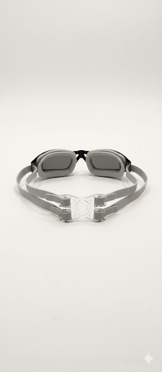 Grey Unisex Swimming Goggles – Clear Vision, Leak-Proof, Anti-Fog Eye Protection