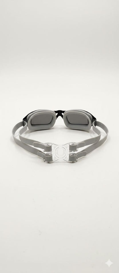 Grey Unisex Swimming Goggles – Clear Vision, Leak-Proof, Anti-Fog Eye Protection
