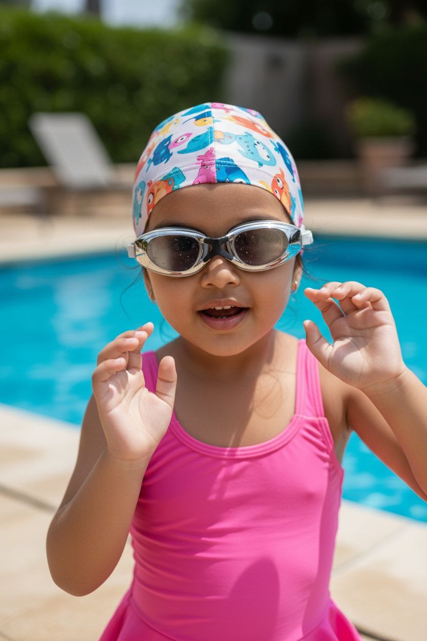 Grey Unisex Swimming Goggles – Clear Vision, Leak-Proof, Anti-Fog Eye Protection