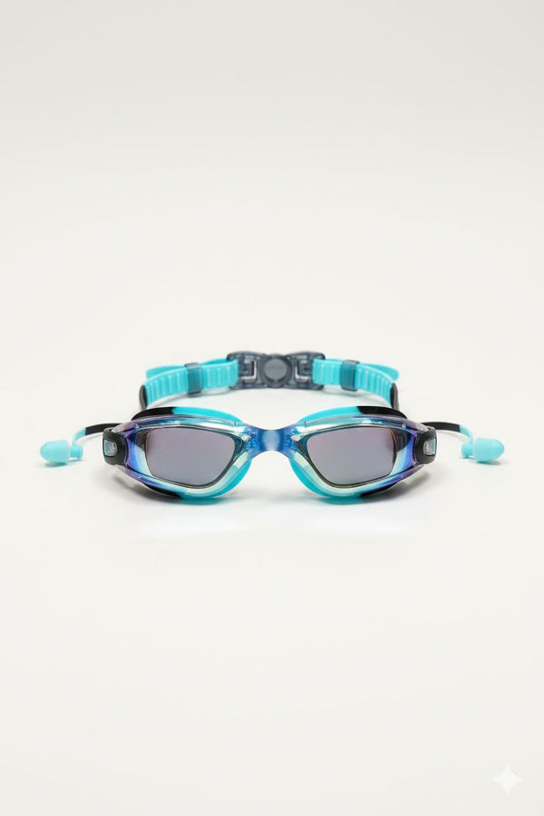Black Blue Unisex Swimming Goggles – Clear Vision, Leak-Proof, Anti-Fog Eye Protection