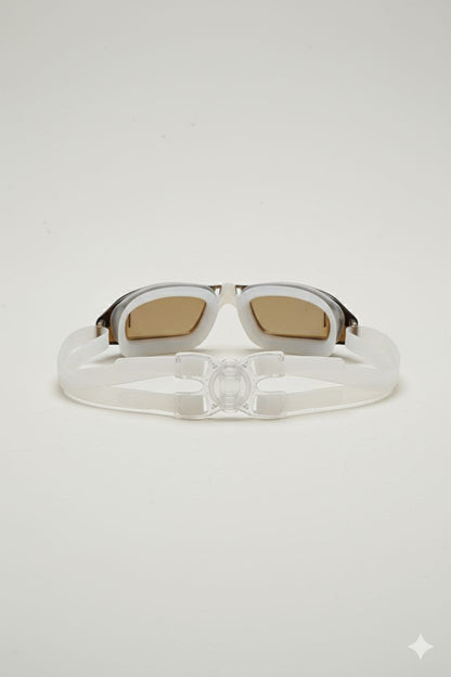 Black White Unisex Swimming Goggles – Clear Vision, Leak-Proof, Anti-Fog Eye Protection