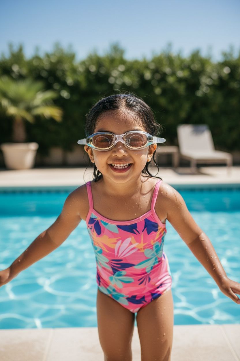 Black White Unisex Swimming Goggles – Clear Vision, Leak-Proof, Anti-Fog Eye Protection