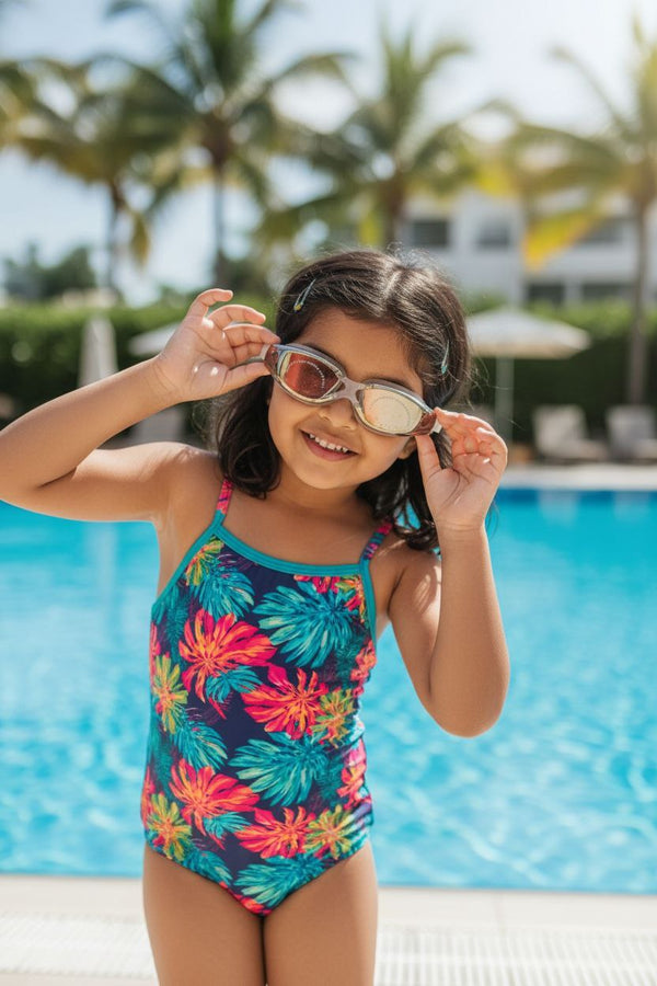 Black White Unisex Swimming Goggles – Clear Vision, Leak-Proof, Anti-Fog Eye Protection