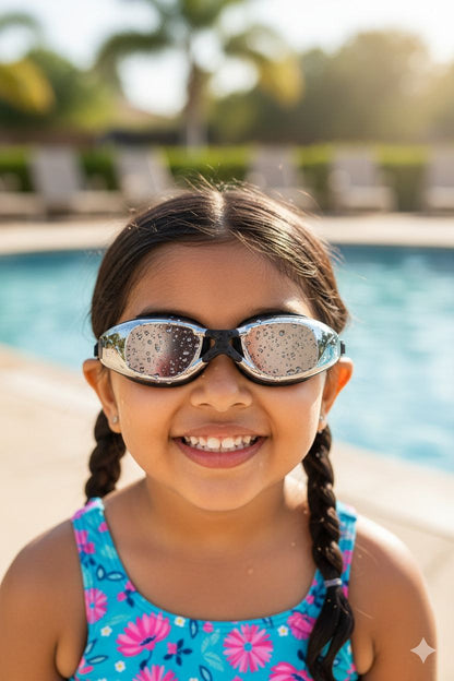 Black Unisex Swimming Goggles With Ear Plugs – Clear Vision, Leak-Proof, Anti-Fog Eye Protection