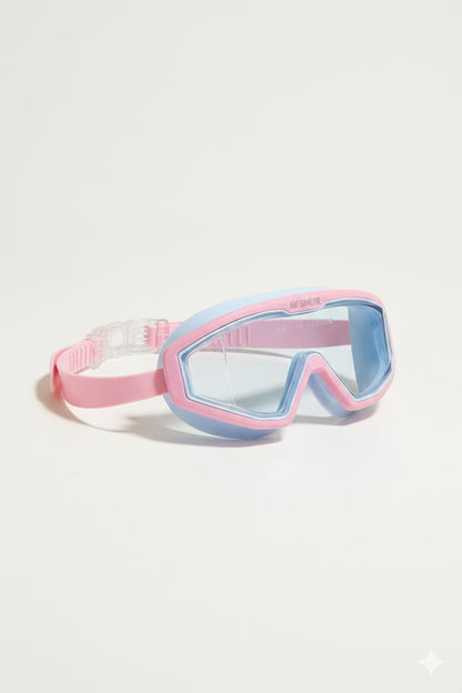 Pink Blue Unisex Swimming Goggles – Clear Vision, Leak-Proof, Anti-Fog Eye Protection