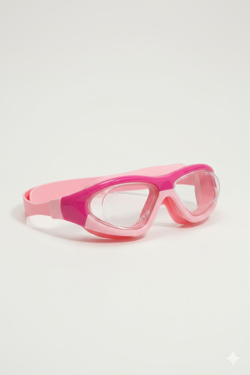 Pink Unisex Swimming Goggles – Clear Vision, Leak-Proof, Anti-Fog Eye Protection