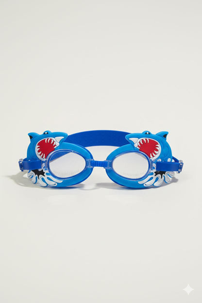 Blue Shark Unisex Swimming Goggles – Clear Vision, Leak-Proof, Anti-Fog Eye Protection