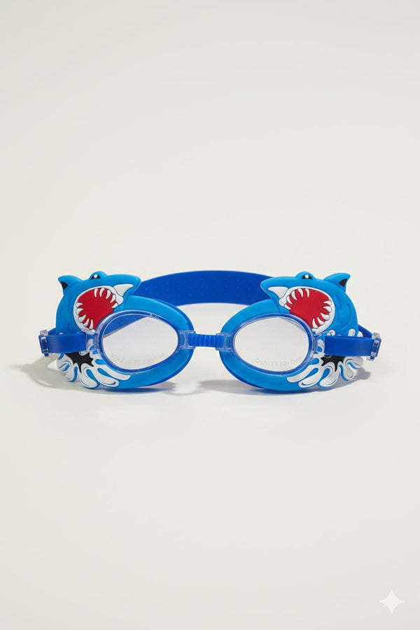Blue Shark Unisex Swimming Goggles – Clear Vision, Leak-Proof, Anti-Fog Eye Protection