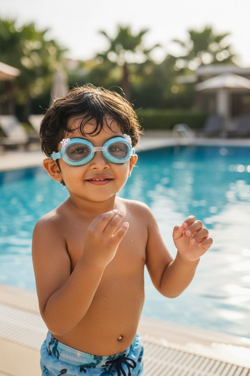 Peppa Pig Blue Unisex Swimming Goggles – Clear Vision, Leak-Proof, Anti-Fog Eye Protection