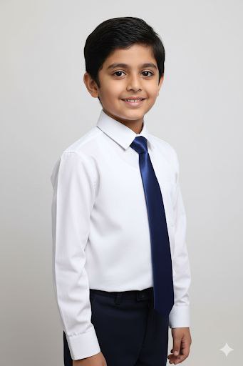 Blue Red Ready to Use Tie – Easy Wear Formal Accessory for Boys