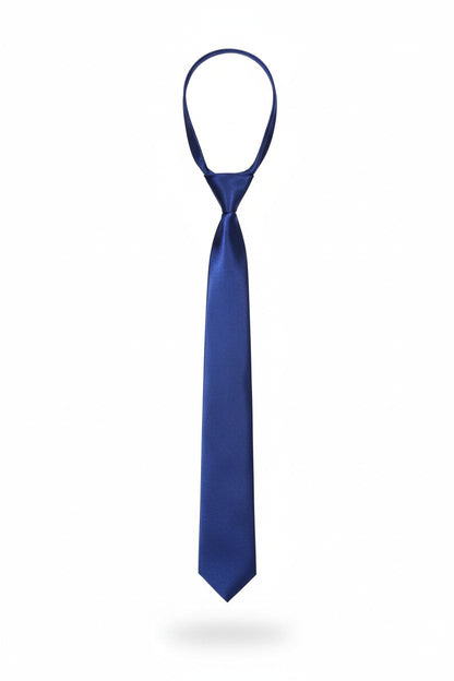 Blue Red Ready to Use Tie – Easy Wear Formal Accessory for Boys