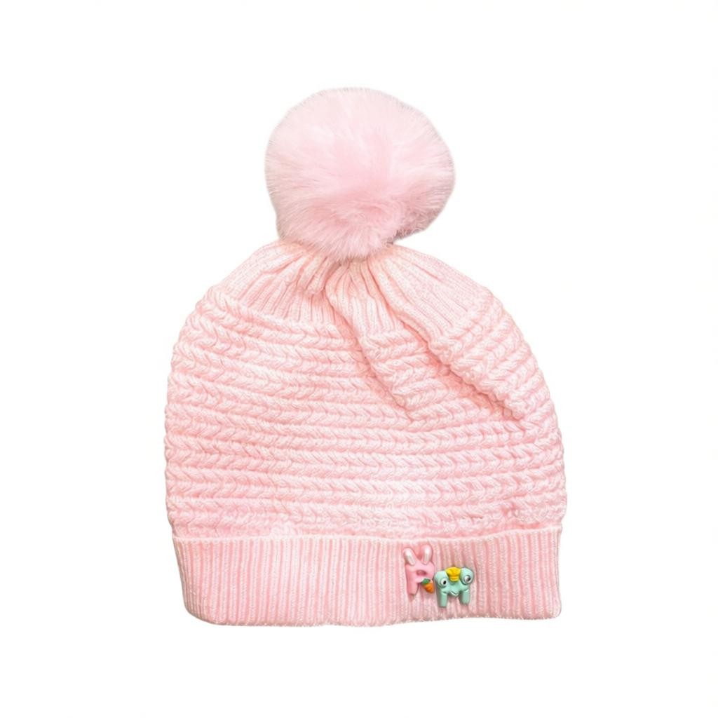 Soft Knitted Yellow Baby Beanie – Warm & Cute