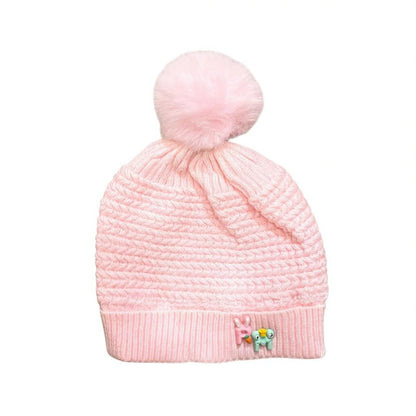 Soft Knitted Yellow Baby Beanie – Warm & Cute