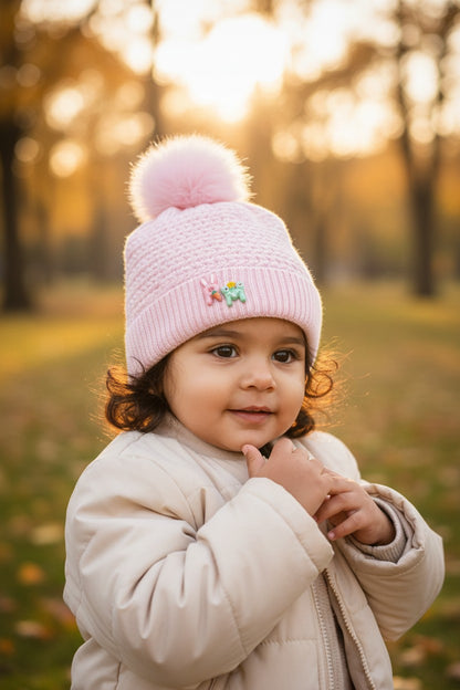 Soft Knitted Yellow Baby Beanie – Warm & Cute